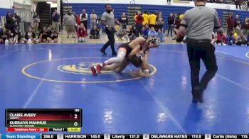 155 lbs Cons. Semi - Surraiya Mahmud, OLENTANGY ORANGE vs Claire Avery, Liberty