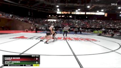 175 lbs Champ. Round 2 - Charlie Becker, Sandpoint vs Wyatt Hanssen, Wasatch Utah