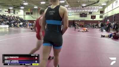 Junior-10 lbs Round 1 - Nick Friemoth, FWA vs Drew Lansing, Immortal Athletics WC