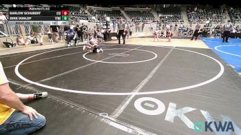 40 lbs Quarterfinal - Barlow Schubert, Chandler Takedown Club vs Zeke Dunlop, Team Tulsa Wrestling Club