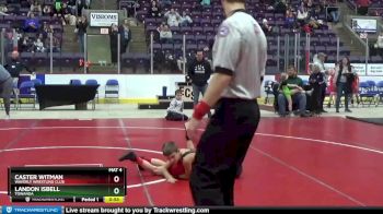 70 lbs Quarterfinal - Caster Witman, Waverly Wrestling Club vs Landon Isbell, Towanda