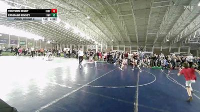 88 lbs Cons. Round 5 - Ephraim Kinsey, Northside Wrestling Club vs Treyden Rigby, Wasatch Wrestling Club