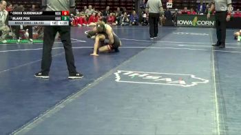 2A-150 lbs Quarterfinal - Blake Fox, Osage vs Croix Gudenkauf, West Delaware, Manchester