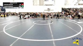 74 lbs Champ. Round 1 - Bryson Miller, Club Not Listed vs Caleb Gingras, Deep Roots Wrestling Club