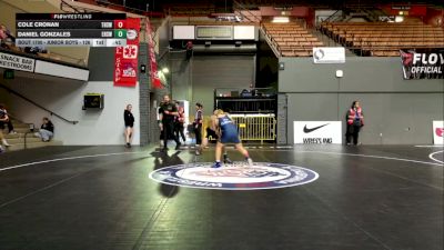 Junior Boys - 126 lbs Cons. Round 2 - Cole Cronan, Turlock High School Wrestling vs Daniel Gonzales, Edison High School Wrestling