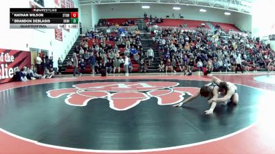 132 lbs Quarterfinal - Nathan Wilson, Stow-Munroe Falls vs Brandon DeBlasis, Berea-Midpark