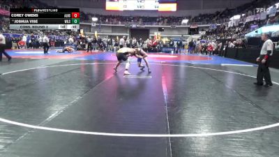 1A-4A 150 Cons. Round 3 - Joshua Vise, Wilson vs Corey Owens, Alexandria HS