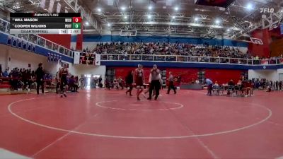 138 lbs Quarterfinal - Cooper Wilkins, Portage vs Will Mason, Mishawaka High School