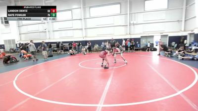 108 lbs 7th Place - Landon Dentz, OH vs Nate Fowler, PA