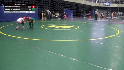 55 lbs Semifinal - Jamison Wagner, Hampstead vs Abrielle Thomas, Perkasie