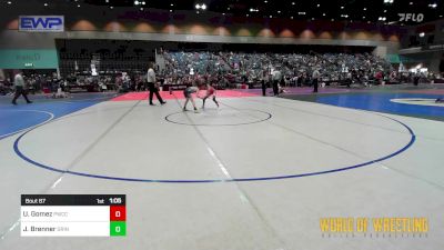 70 lbs Semifinal - Urijah Gomez, Pomona Elite vs Jett Brenner, Grindhouse