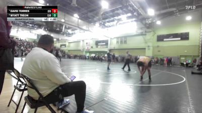 215 lbs Quarterfinal - David Torres, SAN FERNANDO vs Wyatt Treon, CARSON