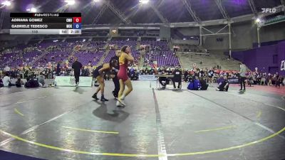 110 lbs Quarters & 1st Wb (16 Team) - Adriana Gomez, Colorado Mesa University vs Gabriele Tedesco, McKendree University