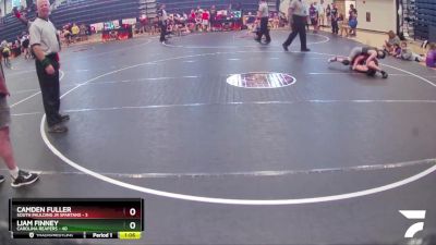 85 lbs Round 5 (6 Team) - Liam Finney, Carolina Reapers vs Camden Fuller, South Paulding Jr Spartans