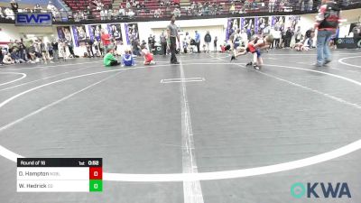 64 lbs Round Of 16 - Dustin Hampton, Noble Takedown Club vs Waylon Hedrick, Duncan Demons