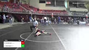 54 lbs Quarterfinal - Genesis Anderson, Wwbc vs Jackson Hermann, Ces