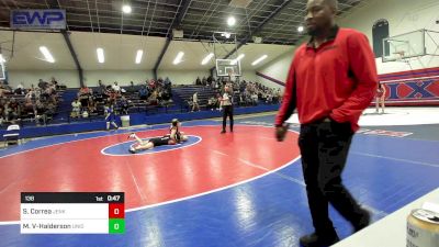 138 lbs Consi Of 4 - Shelby Correa, Jenks Middle School Girls Wres vs Maicy Verala-Halderson, Union Girls