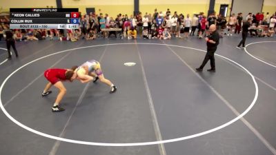 150 lbs Champ. Round 1 - Keon Callies, MN vs Collin Rux, IL