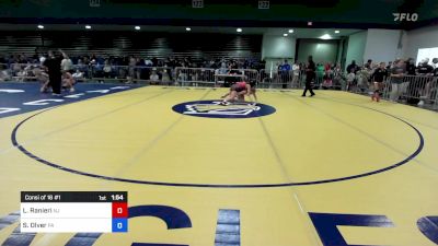 118 lbs Consi Of 16 #1 - Lucia Ranieri, NJ vs Saige Olver, PA