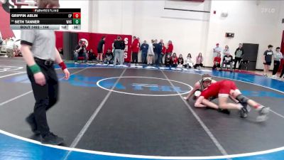144 lbs Cons. Round 5 - Seth Tanner, Westfield High School vs Griffin Ablin, Crown Point
