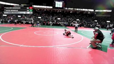 126 lbs Cons. Round 2 - Jayce Newbold, LABA vs Callum Anderson, Unattached