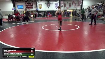 106 lbs Round 5 - Ben Marshall, Mackinaw vs Chanan Snakenberg, Eddyville-Blakesburg-Fremont