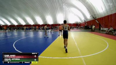 120 lbs Round 3 (6 Team) - Gabe James, Franklin Central Flashes B vs Miguel Astorga, Xavier