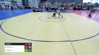 80 lbs Rr Rnd 3 - Mason Brown, PA Alliance Red vs Zavier Olver, Mat Assassins Red