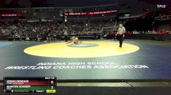 132 lbs Quarterfinal - Josiah Dedeaux, Terre Haute South vs Quinten Schoeff, Avon