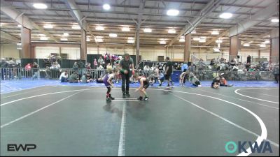 46 lbs Round Of 16 - Layton Moran, Chickasha Youth Wrestling vs Kastin Davis, Elgin Wrestling