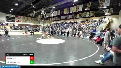 102 lbs Semifinal - Joshua Velarde, TUF CALIFORNIA WRESTLING ACADE vs Isaiah Giron, Oceanside Wresling Club