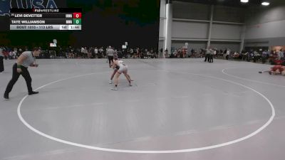 113 lbs Champ. Rd Of 64 - Taye Williamson, Moen Wrestling Academy vs Levi DeVetter, Iron Hawk Wrestling Academy