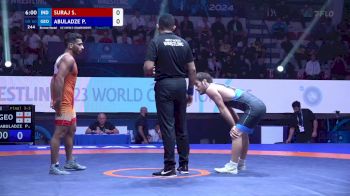 60 kg Final 3-5 - Suraj Suraj, India vs Pridon Abuladze, Georgia