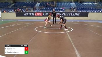 135 lbs 3rd Place - Cali Dupree, Rare Breed Academy vs Karliegh Blankenship, Skiatook WC