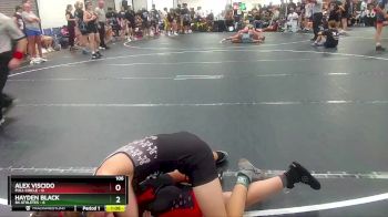 106 lbs Finals (2 Team) - Hayden Black, 84 Athletes vs Alex Viscido, Full Circle