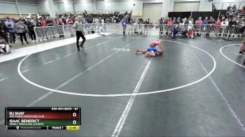 67 lbs Cons. Round 5 - Isaac Benedict, Sebolt Wrestling Academy vs Rj Shay, Bad Karma Wrestling Club