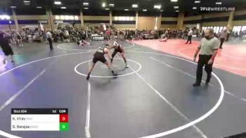 130 lbs Semifinal - Kaleb Viray, Pride Wrestling vs Sebastian Barajas, Monster Garage