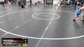 132 lbs 2nd Place Match - Chaz Erickson, Cornerstone Wrestling Club vs Kash Schiltz, Next Level Training Academy