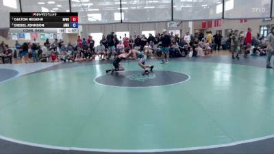 100 lbs Cons. Semi - Dalton Regehr, Bonners Ferry Wrestling Club vs Diesel Johnson, All In Wrestling Academy