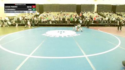 72-M2 lbs Semifinal - Lucas Pineiro, High Pace Wrestling Club vs Cj Spagnoli, Manasquan