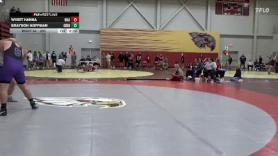 285 lbs Champ. Round 2 - Braydon Hoffman, Cornell College vs Wyatt Hanna, North Iowa Area Community College