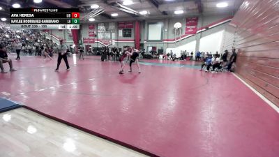 130 lbs Champ. Round 2 - Kaylee Rodriguez-Sambrano, La Habra vs Ava Heresa, Liberty