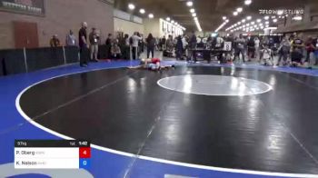 57 kg Round Of 16 - Peyton Oberg, Askren Wrestling Academy vs Kyler Nelson, Askeo International Mat Club