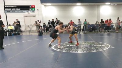 215 lbs Round Of 16 - Aiden Cooley, TX vs Decker Bechtold, PA