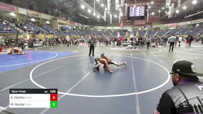 114 lbs Semifinal - Anselmo Deollos, Nebraska Elite vs Maddox Roybal, Duran Elite