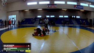 197 lbs Cons. Round 4 - Ian Dickinson, Western Wyoming vs Dillon Sorenson, Snow College