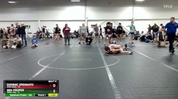 105 lbs Round 3 (8 Team) - Dominic Spennato, Ohio Gold vs Ben Proper, Rebellion