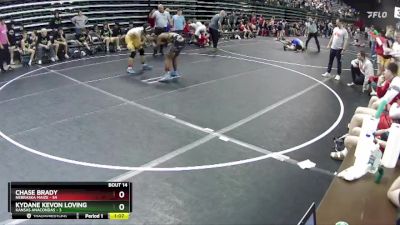 140 lbs Round 5 (6 Team) - Chase Brady, Nebraska Maize vs KyDane Kevon Loving, Kansas Anacondas