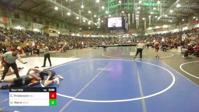 155 lbs Round Of 32 - Cory Pridemore, Salida Middle School vs Ulises Marin, Sedgwick County MS