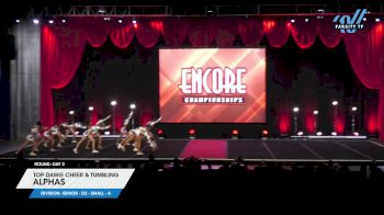 Top Dawg Cheer & Tumbling - Alphas [2023 L3 Senior - D2 - Small - A Day 2] 2023 Encore Grand Nationals